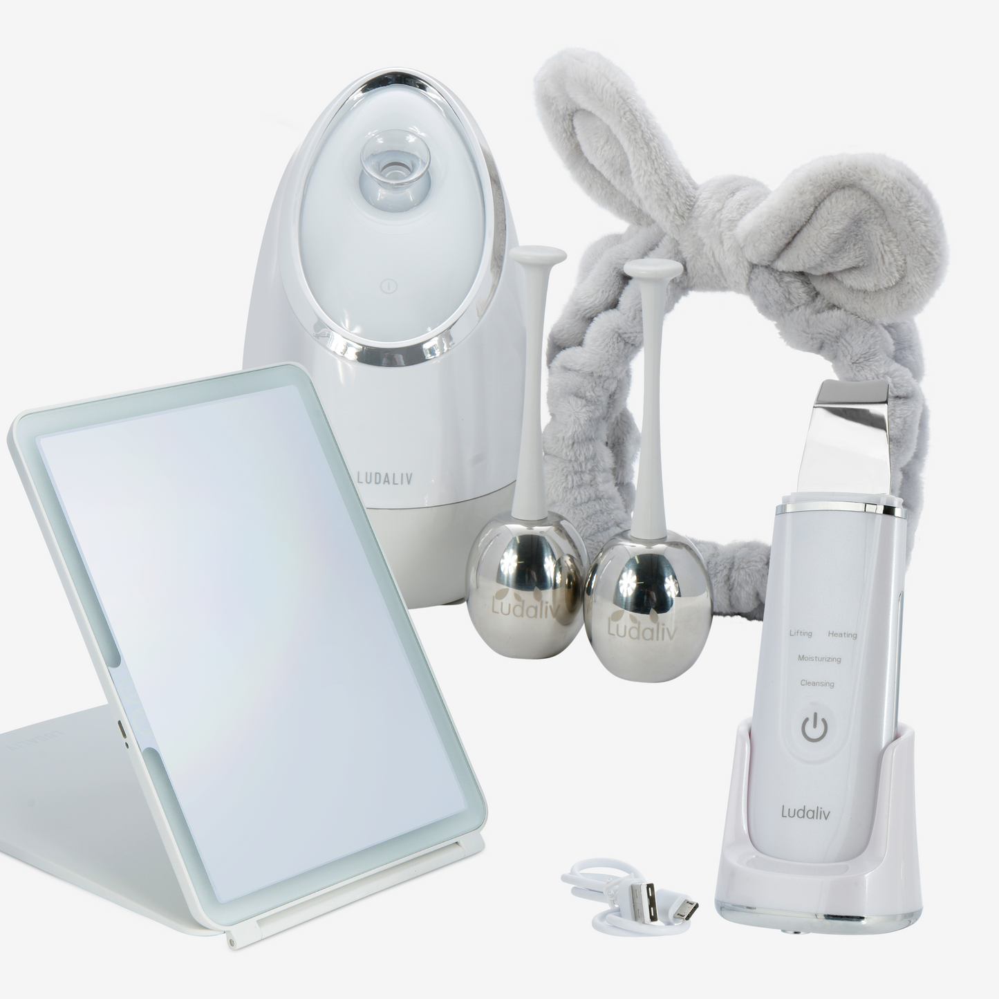 Bundles Ionic facial steamer +Honesta LED travel mirror +Radiant + Cryo / BEST SELLER