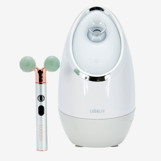 Bundles Ionic facial steamer + Vida natural jade vibrating lift &  countour beauty roller