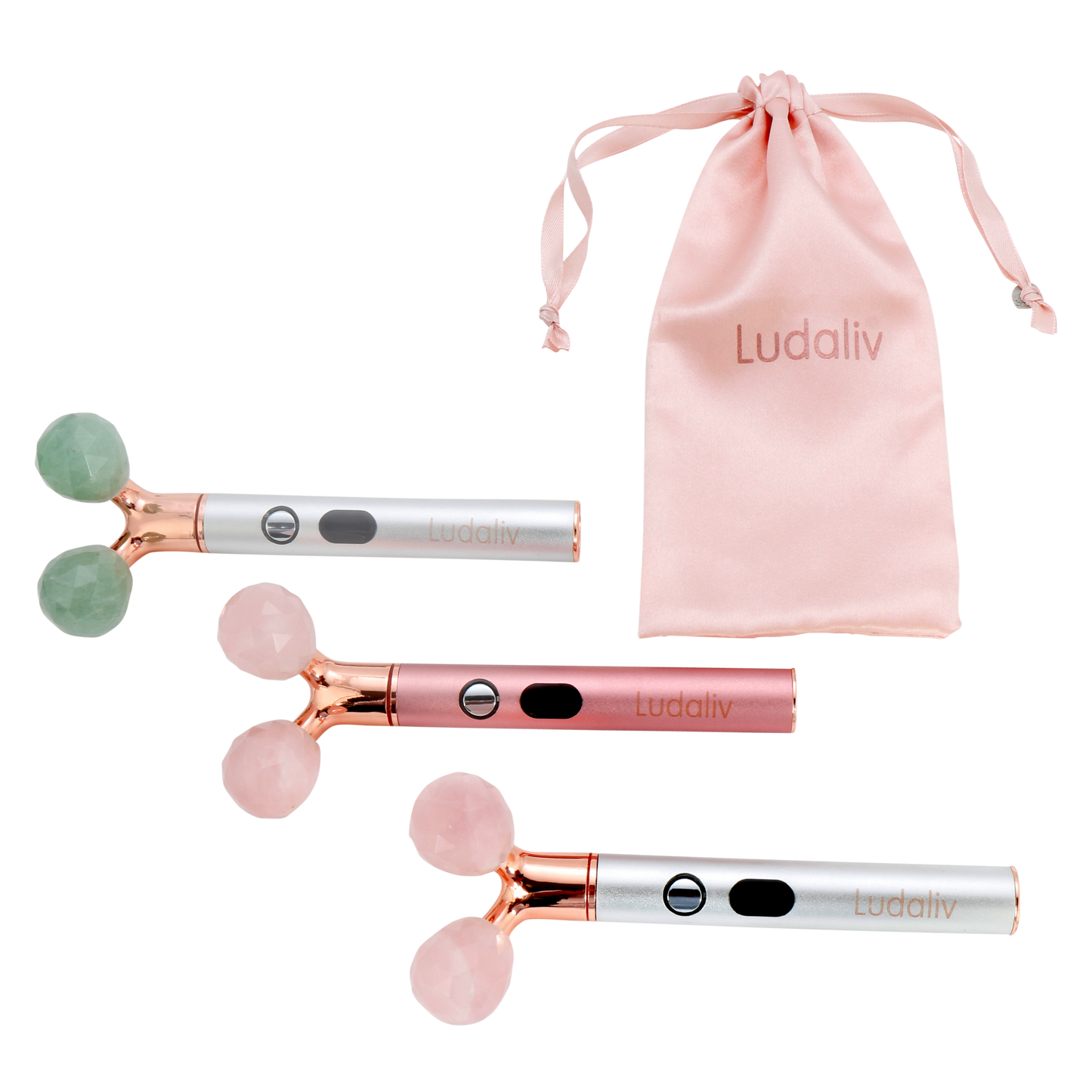 Bundles Vida natural jade vibrating lift &  countour beauty roller +Live mini roller