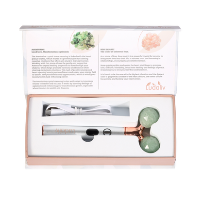 Vida natural jade vibrating lift &  countour beauty roller