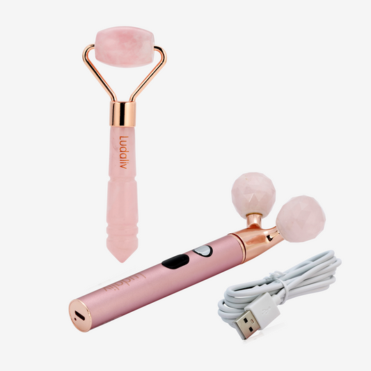 Bundles Vida natural jade vibrating lift &  countour beauty roller +Live mini roller